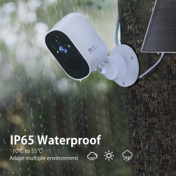 cámara de seguridad inalámbrica para exteriores, WiFi de 2,4 GHz, 4MP